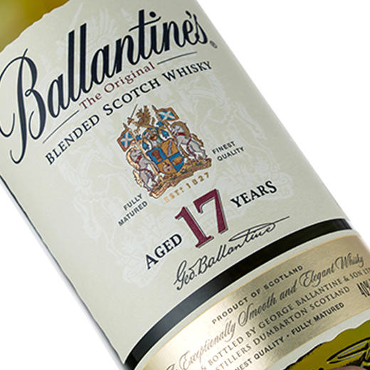 百龄坛（Ballantine’s）17年 苏格兰 调和型 威士忌 700ml 商品图2