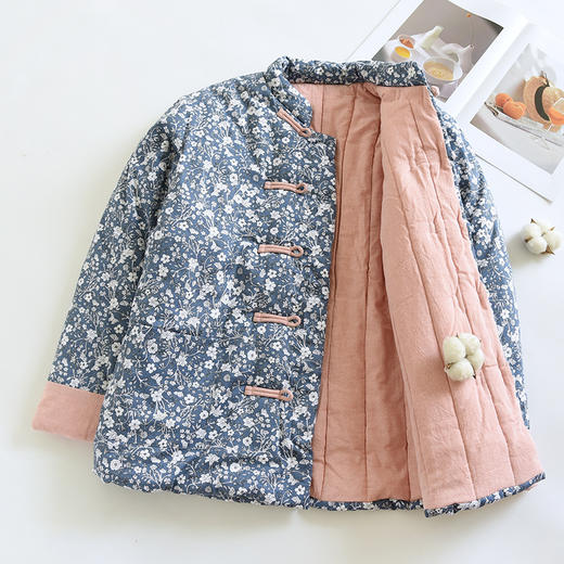 雀说 加厚中老年女士妈妈秋冬季棉花棉袄棉服外套家居服 商品图2