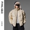 PINLI品立2024冬季新款潮牌立领PU皮羽绒服男士街头个性宽松外套GD243308418 商品缩略图4