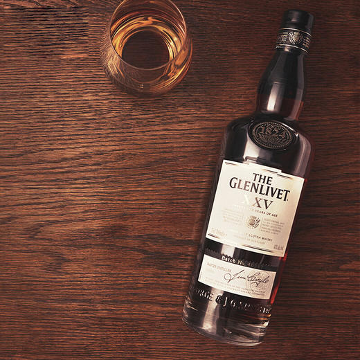 格兰威特（ThE GLENLIVET）25年 陈酿 苏格兰 单一麦芽 威士忌 洋酒 700ml 商品图5