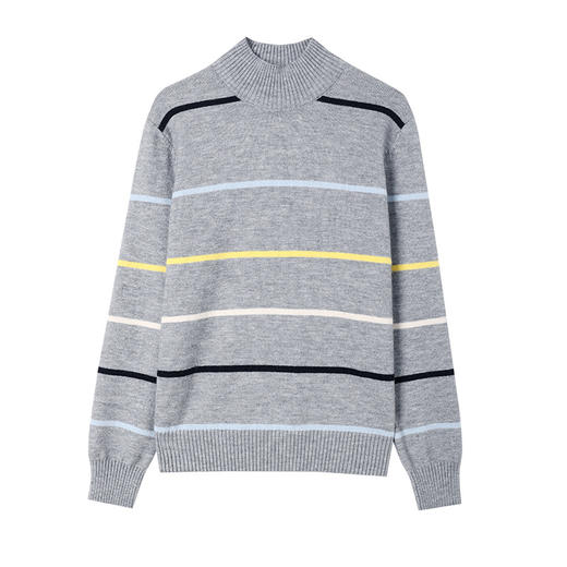 CC-101-2055条纹毛衣女士2024新款秋冬季洋气减龄打底衫显瘦宽松内搭 商品图4