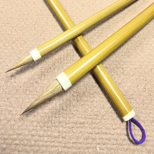 【精品北尾狼毫】烤红竹紫挂绳 书法创作、寺庙抄经用笔 商品图5