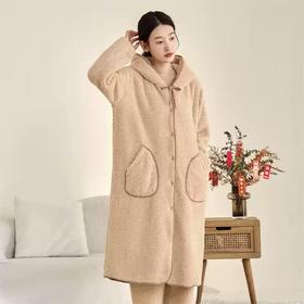 康妮雅女式长袖长裤开襟套装