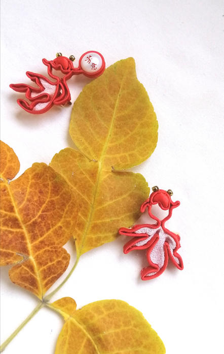 双鱼盘扣胸针○芳意旗袍 商品图2