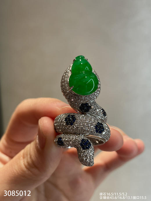 老坑艳绿葫芦戒指【3085012】具体价格微信咨询 商品图6