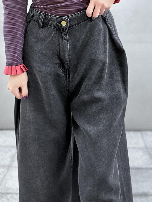 TYNVIE 水洗直筒牛仔裤 商品图3