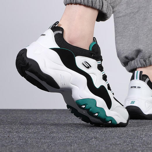 斯凯奇（Skechers）熊猫鞋女 时尚潮流缓震舒适透气低帮运动休闲鞋 12955-WGRN 商品图1