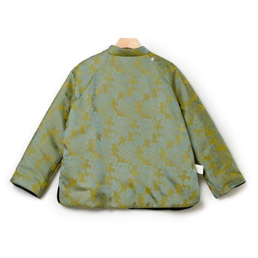 高贵高档双面鎏金海棠桑蚕丝蛋白外套 商品图12