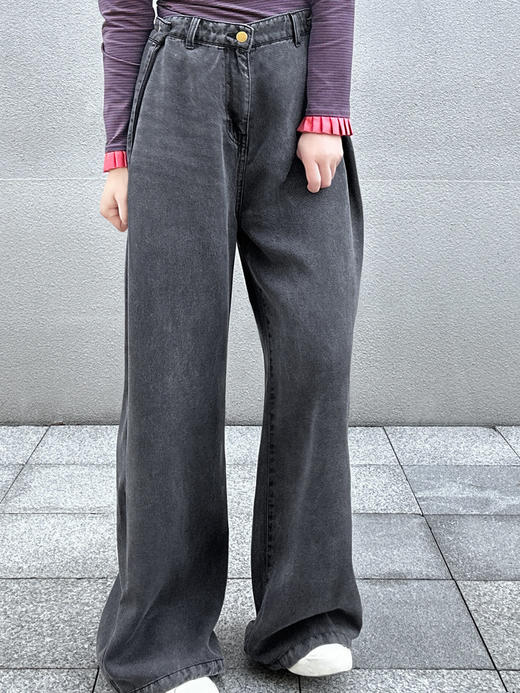 TYNVIE 水洗直筒牛仔裤 商品图5