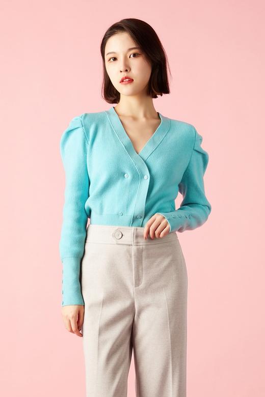 Le Malene 时尚简约V领毛衣 10752 商品图0