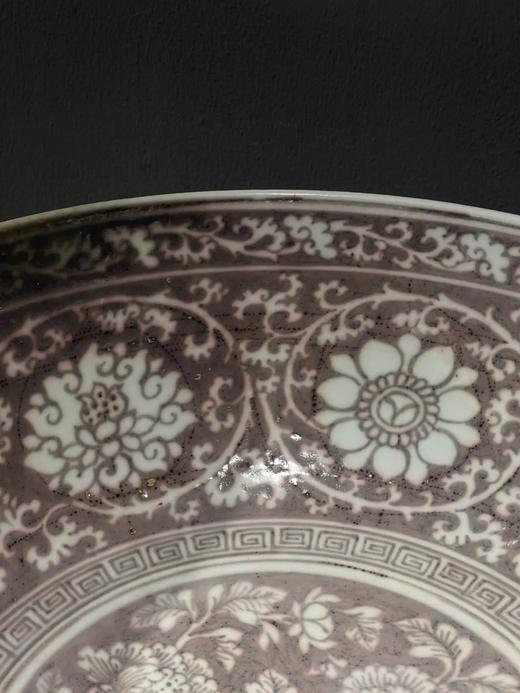 釉里红拔白缠枝牡丹纹碗，顺丰包邮 商品图13