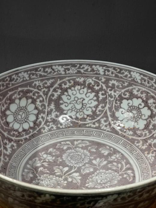 釉里红拔白缠枝牡丹纹碗，顺丰包邮 商品图10