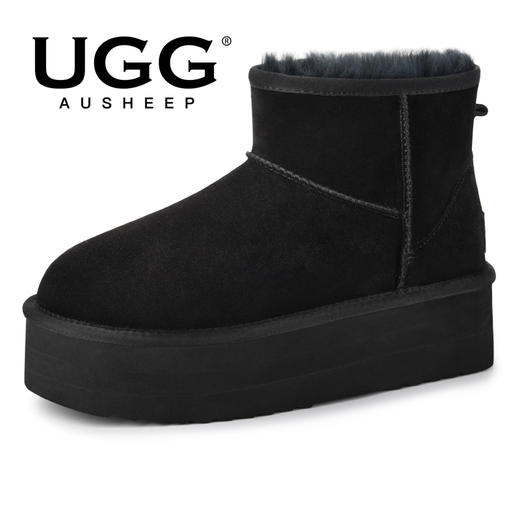 澳洲UGG低筒厚底羊皮毛一体雪地靴女士秋冬鞋女鞋 商品图5