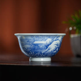 一儒堂白居诗意图 釉上苏麻里青