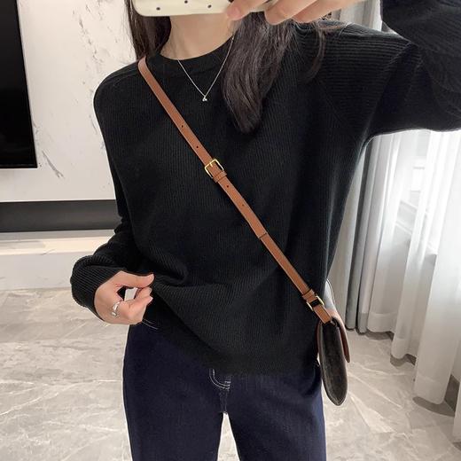 24秋冬- 肩线显瘦坑条密针合身款内搭毛衣【包邮/三天无理由退换】 商品图12