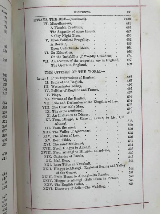 约19世纪后期 戈德史密斯诗歌与散文集 6幅钢版画插图 全真皮精装32开 商品图7