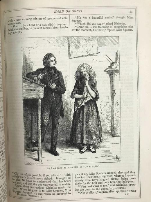 约19世纪后期 狄更斯《尼古拉斯·尼克贝》 59幅插图 真皮精装16开 商品图13