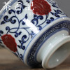 茶香记 60ml詺兮节庵釉里红缠枝莲小马蹄杯青花手绘茶杯主人杯 商品缩略图2