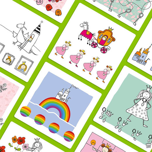 德国 HABA 逻辑游戏-拓展卡牌 题卡补充包 不含底座 5岁 【公主】主题 -306125 商品图2