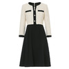 EITIE爱特爱气质优雅撞色拼接通勤显瘦小香风A字连衣裙秋新款D2407403 商品缩略图5