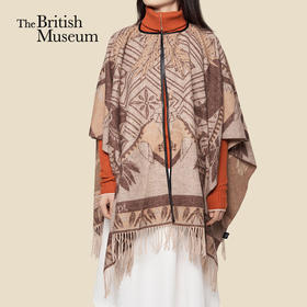 大英博物馆 盖亚·安德森猫系列 羊毛提花 斗篷披肩 围巾礼盒