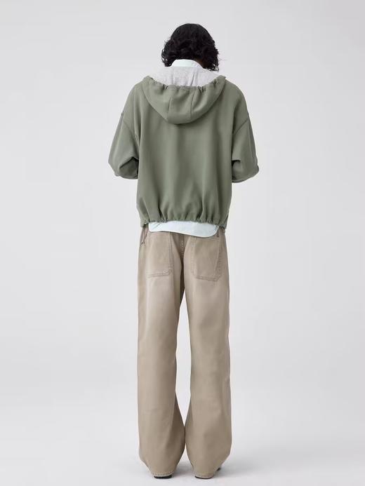 Simple Project/Y24161/交叠式斜门襟连帽卫衣 商品图1