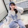 年货节！【亲子款家居服】儿童睡衣冬款加厚款公主新款女童套头法兰绒保暖珊瑚绒家居服套装 商品缩略图2