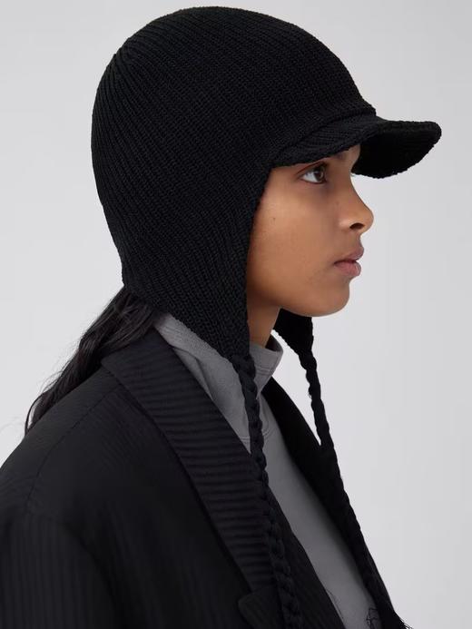 Simple Project/A24204/亚麻混纺短檐护耳帽 商品图0