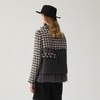 谜底拼接感外套女2024冬新品特色淑女千鸟格小香风外套244MW1655 商品缩略图2
