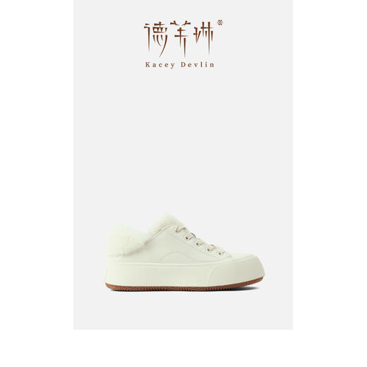 德芙琳Kacey Devlin胖头毛毛鞋复古秋冬女鞋保暖KD8062 商品图2