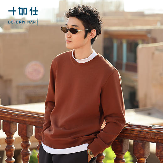 十如仕针织半高领莫代尔四面弹立云感热能通勤轻卫衣-T25 商品图0