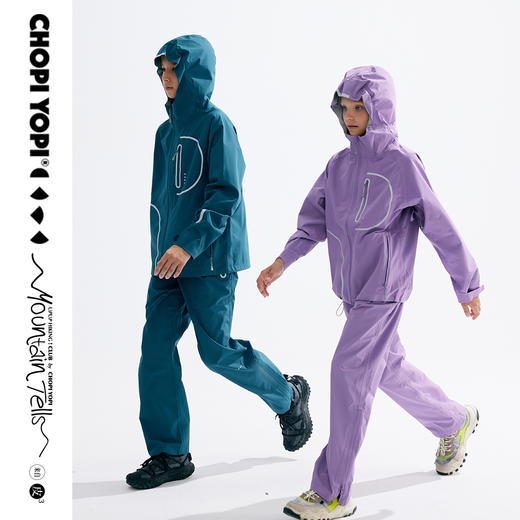 chopiyopi童装 儿童专业冲锋衣中大童学生三防徒步登山硬壳外套裤子 商品图4