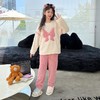 年货节！【亲子款家居服】儿童睡衣冬款加厚款公主新款女童套头法兰绒保暖珊瑚绒家居服套装 商品缩略图1