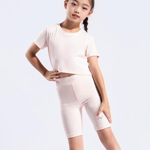 跃牌【欲动春风】儿童系列 新款运动瑜伽跑步舞蹈健身五分裤23403 商品图3