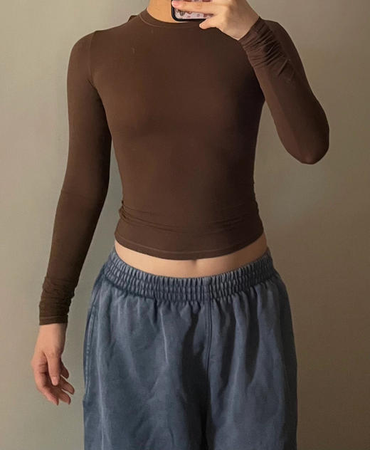 【3月24日 下午18:00 秒杀】fits加一个短袖卡棉上衣  fits 柔软 无敌薄款 高密 包裹性长袖 T恤 商品图8