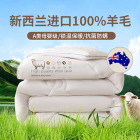 三泰龙 100%纯羊毛被芯加厚保暖秋冬被