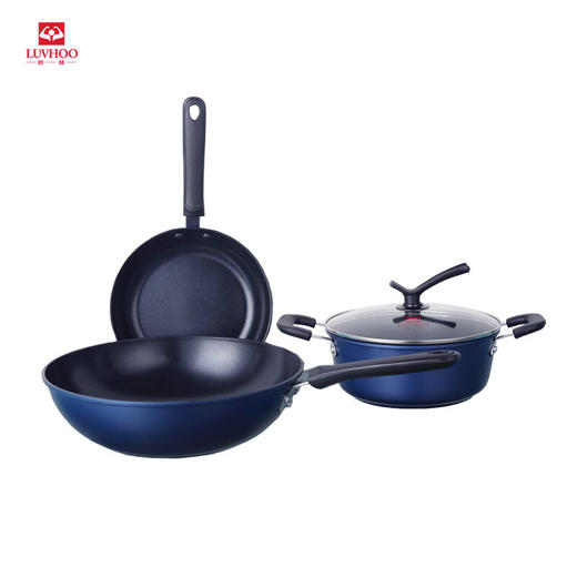 朗赫 蓝色港湾锅具三件套 LH-TZ08 商品图0