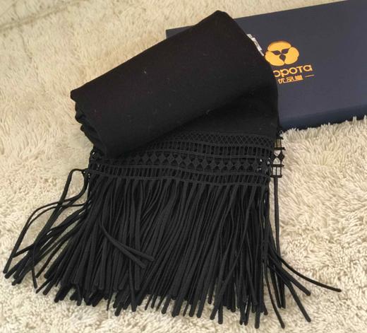 优品堂【流连翩翩】羊毛🐑围巾披肩两用 商品图4