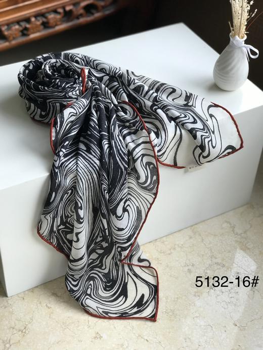 优品堂【素时锦年2】100x100精品绵羊毛方巾 商品图4