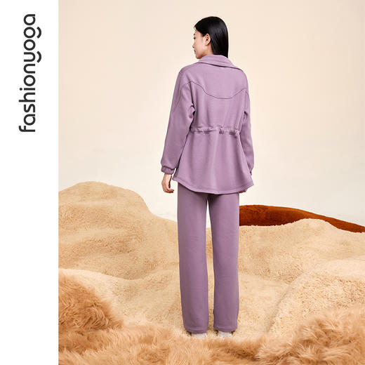 凡圣瑜伽加绒中长款休闲外套F14876 商品图14