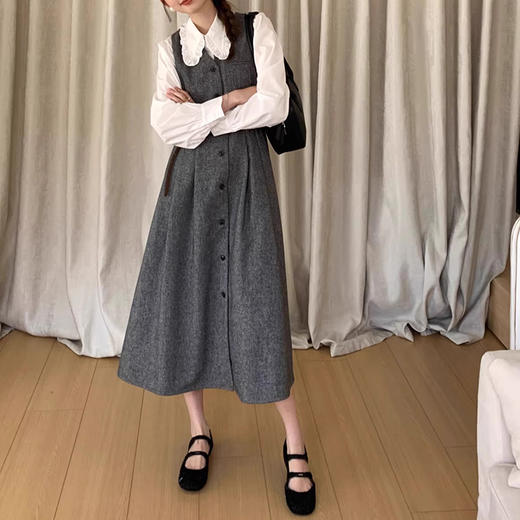 裁缝学苑AS362高级感V领背心连衣裙纸样马甲裙女装叠穿显瘦中长款打版裁剪样板 商品图1