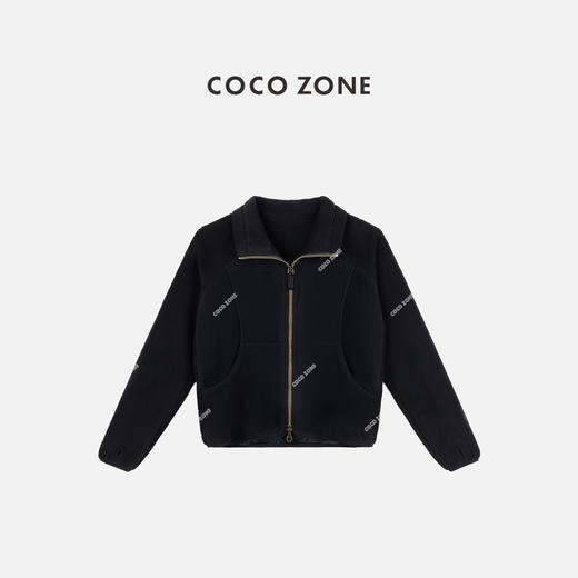 COCO ZONE 简约百搭立领外套纯色休闲长袖上衣CC1C1854 商品图0