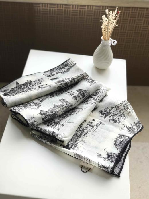 优品堂【素时锦年2】100x100精品绵羊毛方巾 商品图14