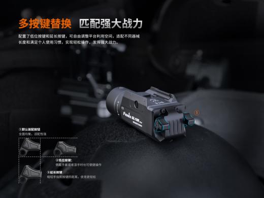 Fenix菲尼克斯GL19R V2.0下挂手电筒高亮充电Glock/1913导轨快拆战术灯 商品图5