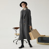 谜底高端羊毛大衣2024冬季新品通勤风纯色双面呢长呢子244GD1500 商品缩略图0