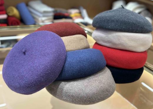 优品堂【蕾羽】羊毛可调节大小贝蕾帽 商品图14