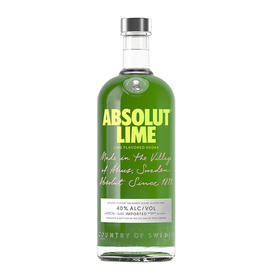 绝对（Absolut）伏特加 洋酒 40度 青柠味 700ml