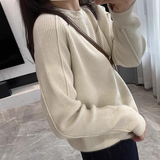 24秋冬- 肩线显瘦坑条密针合身款内搭毛衣【包邮/三天无理由退换】 商品图9