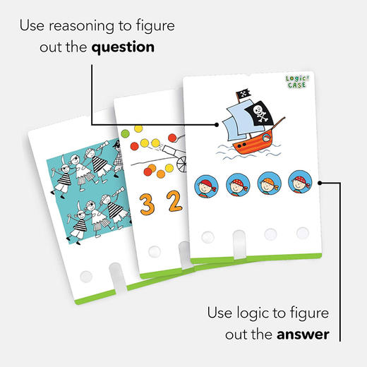 德国 HABA 逻辑游戏-拓展卡牌 题卡补充包 不含底座 5岁 【海盗】主题 -306124 商品图5