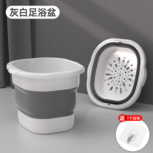 【家用泡脚桶】可折叠足浴盆 塑料按摩洗脚盆 过小腿盆子 加厚足疗加高  商品图5